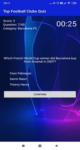 Football Quiz Game:  European Teams screenshot 1