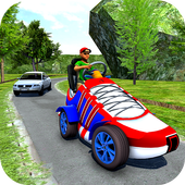 Crazy Offroad Police Shoes Car 2019 icon