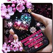 Pink Flower Keyboard 10001003
