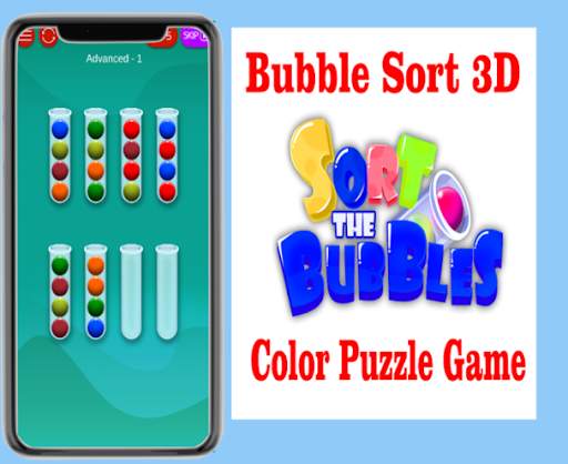 Bubble Sort 3D - Color Puzzle Game screenshot 4