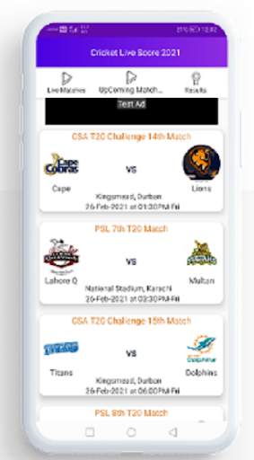 Cricket live score screenshot 5