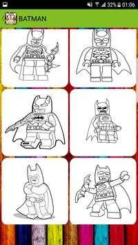 Coloring book for BAT-LEGO screenshot 8