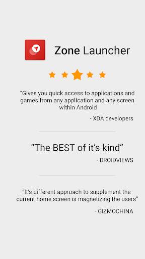 Zone Launcher - One Swipe Edge Launcher and Drawer screenshot 1