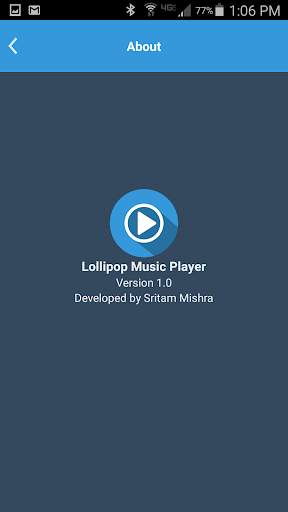 Lollipop Music Player 1 تصوير الشاشة