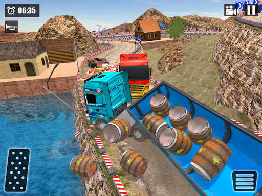 Offroad Snow Trailer Truck Driving Game 2020 screenshot 12