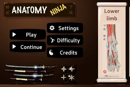 Anatomy Ninja Lower Limb screenshot 1