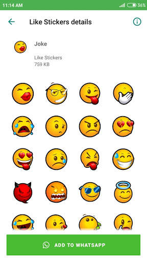 Like Stickers For WhatsApp - WAStickerApps screenshot 3
