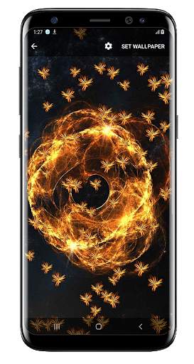 Magic glow Flowers Live Wallpaper screenshot 4