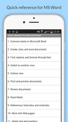 Free MS Office 2013 Shortcuts screenshot 11
