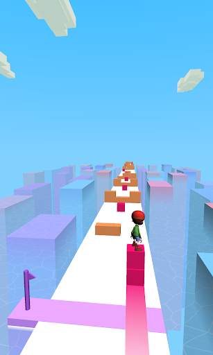 Surfer Boy On Cube 3D screenshot 1