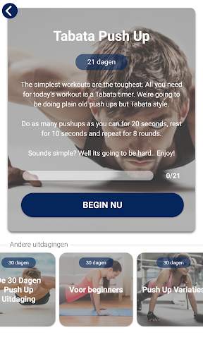 De Push Up Challenge: 30 dagen opdrukken. screenshot 5