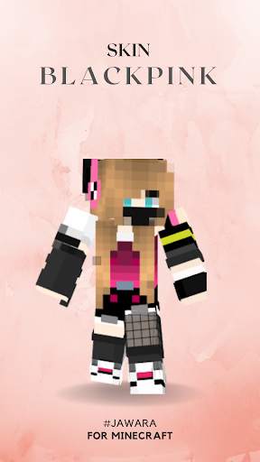 Skin Black Pink for Minecraft screenshot 1