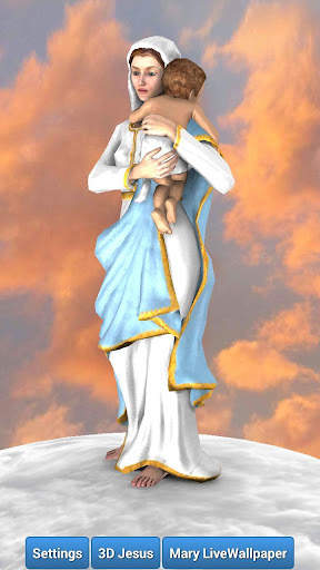 3D Mother Mary Live Wallpaper screenshot 4