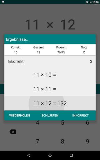Multiplikation Memorizer screenshot 3