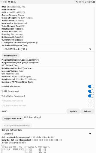 Mobile and Network info screenshot 8