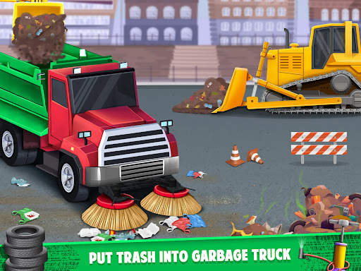 Kids Road Cleaner Truck Game screenshot 8