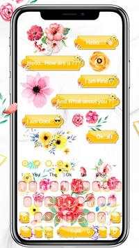 Colorful Flower Keyboard Theme screenshot 2