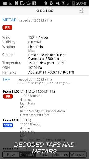 Sky MET - Aviation Meteo FREE 3 تصوير الشاشة