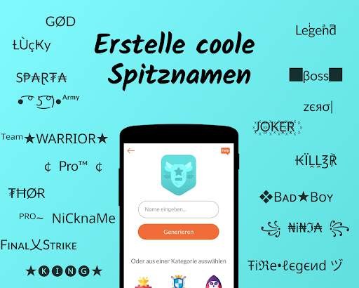 Nickname Schöpfer: Nickfinder screenshot 1