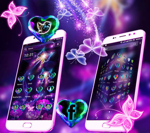 Neon ButterFly Launcher Theme screenshot 4