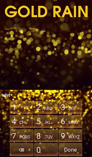 Gold Rain Animated Keyboard screenshot 5