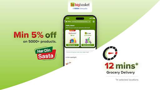 bigbasket & bbnow: Grocery App screenshot 1