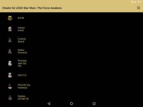 Cheats for LEGO Star Wars: TFA screenshot 4