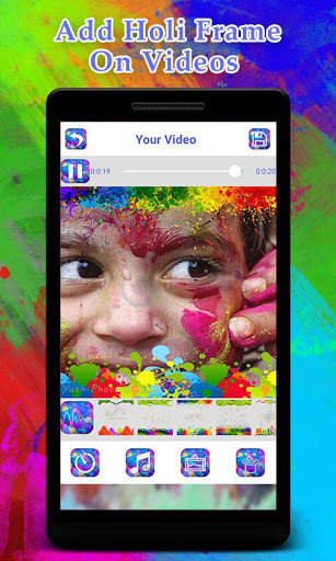 Happy Holi Photo Video Maker screenshot 5