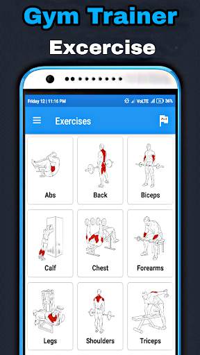 Gym Trainer - Workout Gym Trainer & Fitness Coach скриншот 1