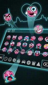 Neon Heartbeat LIVE Keyboard Theme screenshot 3