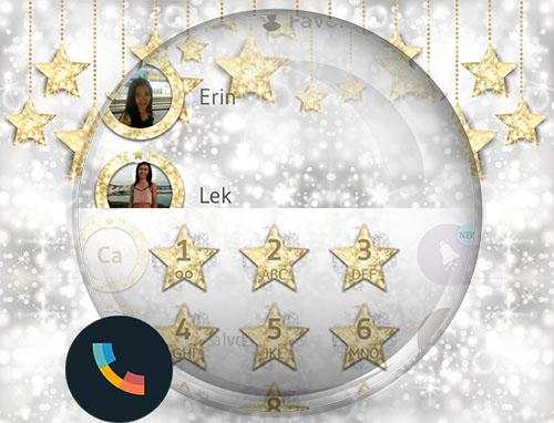Glitter Gold Stars PhoneTheme screenshot 6