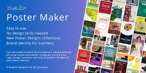 Poster Maker 2021 Flyer, Banner Ad graphic design screenshot 1