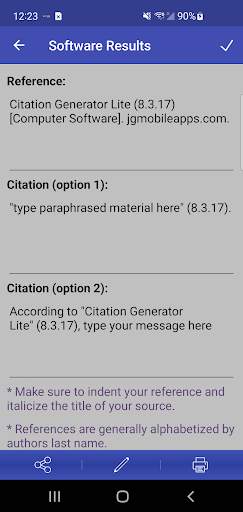 Citation Generator Lite screenshot 4
