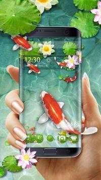 Fancy 3D koi fish theme screenshot 1