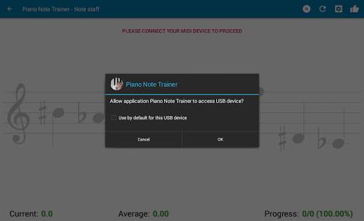 Read notes MIDI/USB support - Piano Note Trainer screenshot 8