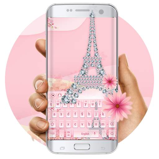 Pink Diamond Paris Love keyboard 10001001