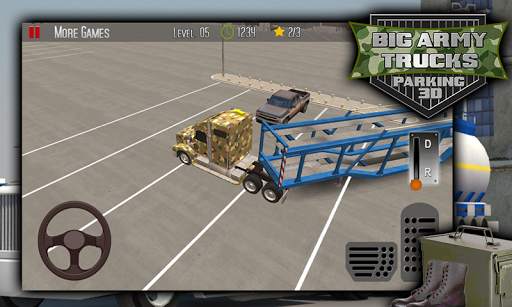 Big Army Trucks Parking 3D screenshot 3