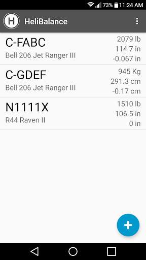 HeliBalance - Weight & Balance скриншот 1