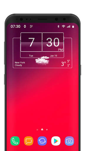 3D Flip Clock Theme Pack 06 screenshot 8