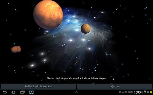 3D Galaxy Live Wallpaper HD screenshot 14