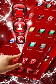 Red Neon Launcher Theme screenshot 5