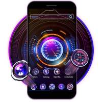 Neon Car Hologram Launcher Theme Live Wallpapers