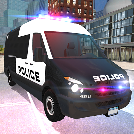 American Police Van Driving: Offline Games No Wifi icon