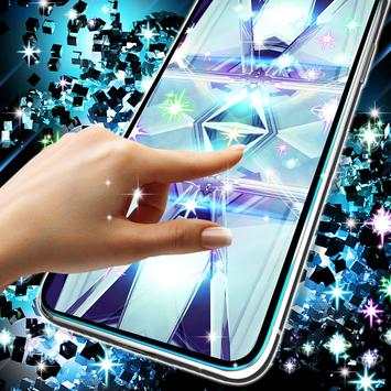 Blue tech live wallpaper screenshot 4