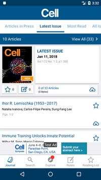 Cell Press Journal Reader 2 تصوير الشاشة