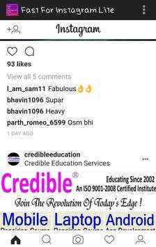 Fast For Instagram Lite screenshot 2