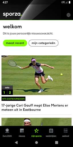 sporza screenshot 2