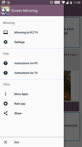 Screen mirroring Mobile to PC/TV 2 تصوير الشاشة