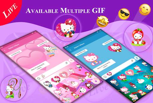 Live Keyboard Background - Animations, Emojis, GIF screenshot 7