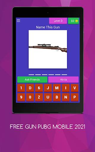 Guess the gun in pubg mobile FREE GUN  2021 screenshot 11